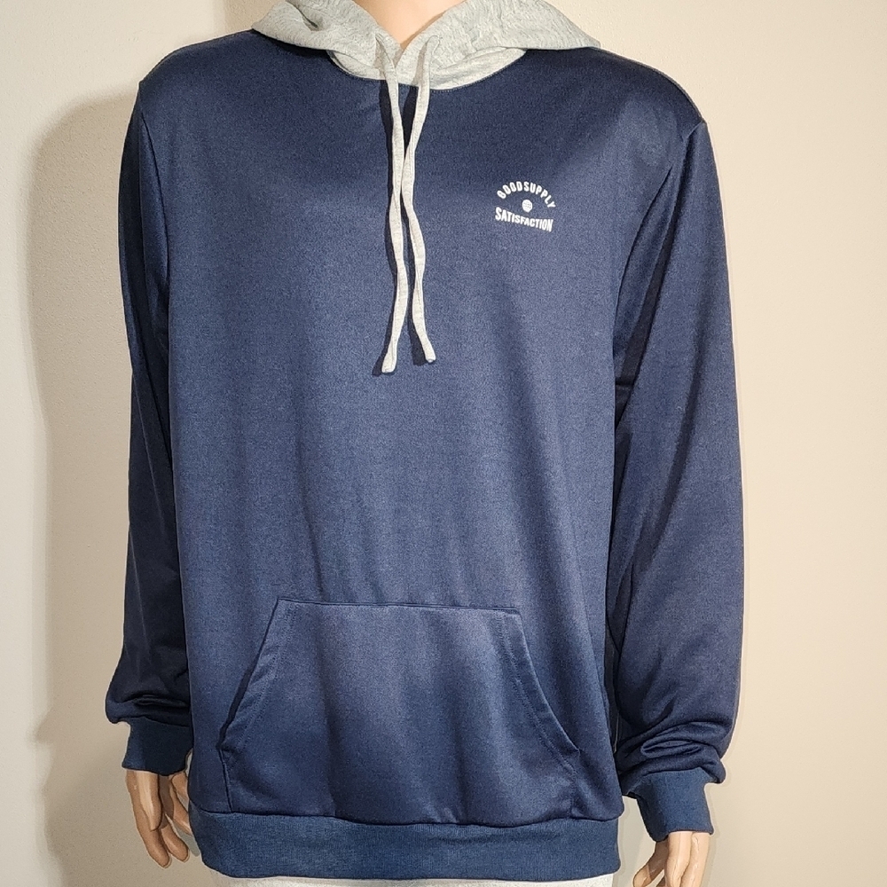 SHEIN Blue and Gray Sweatshirts Classic Fit